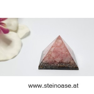 Orgonit Mini Pyramide: Rosenquarz